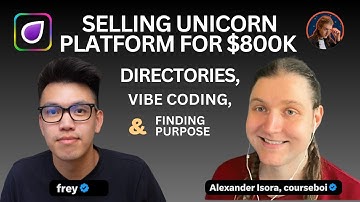 A Casual Chat with Alexander Isora: Sold Unicorn Platform for $800k & A Directory for $10k