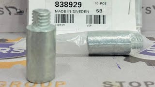 GENUINE VOLVO PENTA 838929 ZINC PENCIL ANODE | MARINE AND ENERGY CONSTRUCTION VOLVO PENTA PARTS