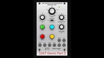 Behringer ARP 2500 1047 Multimode Filter - Part 2 - Different Filter Responses