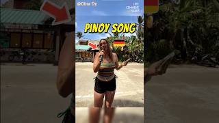 Foreign Girl Sings Filipino Song Fluently 🇵🇭🎤 #PinoyPride #AmazingVoice #Viral