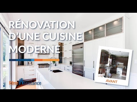 Cuisine moderne Avant Après | Visite rénovation à Laval