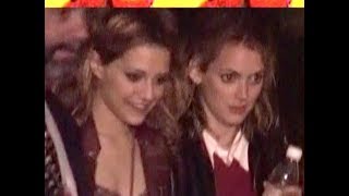 WINONA RYDER and BRITTANY MURPHY share a dramatic goodbye outside nightclub