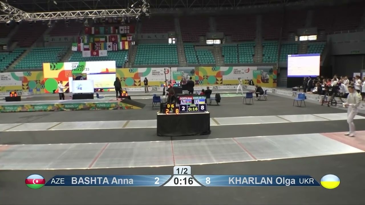 Tunis Grand Prix 2023 SWS - L16 - Anna Bashta AZE v Olga Kharlan UKR