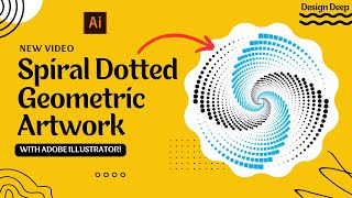 Unlock Your Creativity: Master Spiral Dotted Geometric Artwork with Adobe Illustrator!