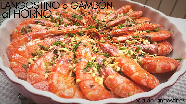 LANGOSTINOS 🦐 o GAMBÓNES al HORNO 🍘 (rueda de langostino).