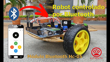 Robot controlado por Bluetooth utilizando el Módulo Hc-05 y el Driver L298N