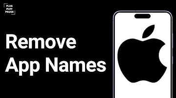 How to remove app names on iPhone ?