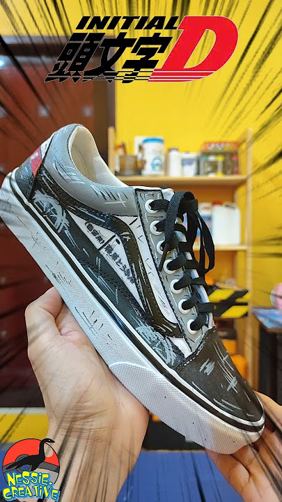 Unboxing VANS Old Skool Shoes Design Toyota AE86 Initial D! #unboxing #anime #shoes #jdm #shorts
