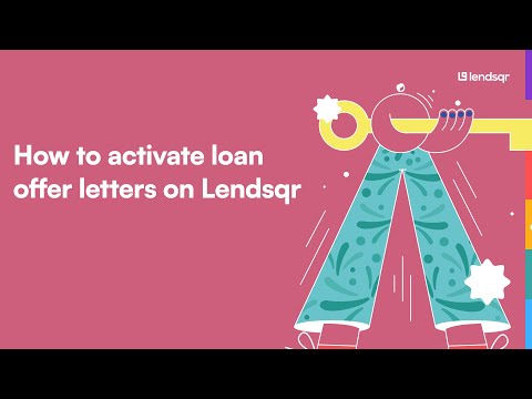 How to activate loan offer letters on Lendsqr