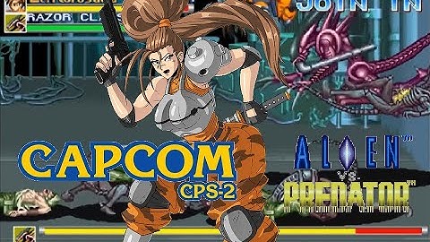Alien Vs Predator Arcade Lev8 Lt Lynn Kurosawa no death playthrough
