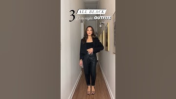 3 ALL BLACK DATE NIGHT OUTFITS
