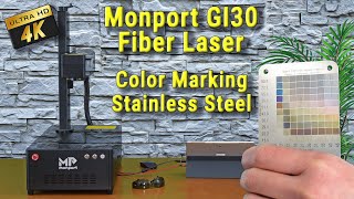Color Marking Stainless Steel- Monport GI30 Mopa Fiber Laser