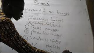 Revision questions on functional budget part 1