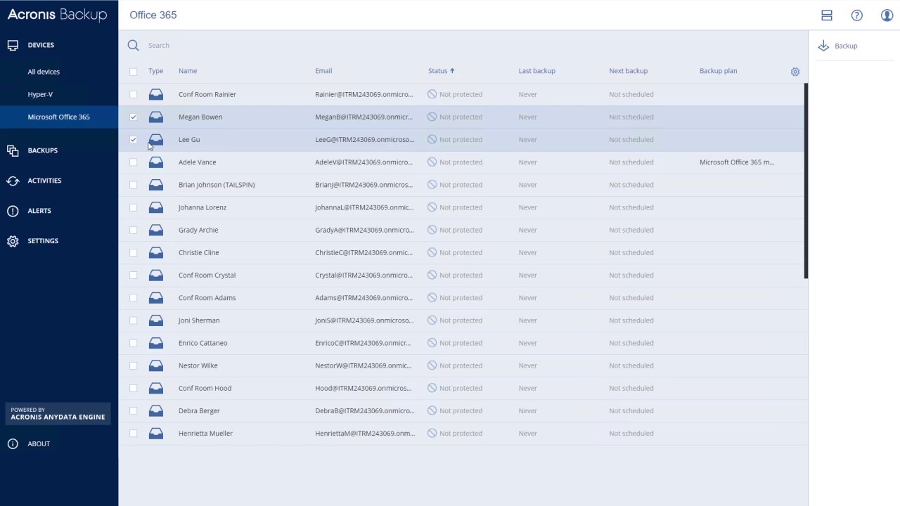 Acronis Backup  Demo Video: Backing up your Office 365 mailboxes -  YouTube