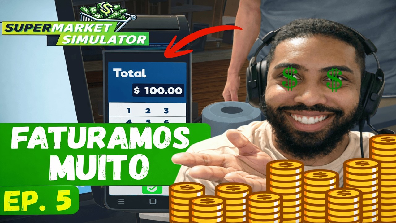 Faturamos MUITO hoje! – Supermarket Simulator Ep. 5