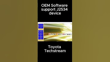 The OEM-Specific Software Supports J2534 Passthru Devices
