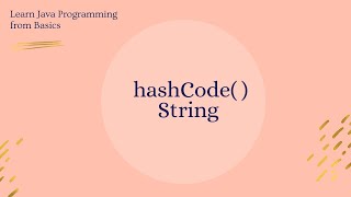 String hashCode( ) method in Java