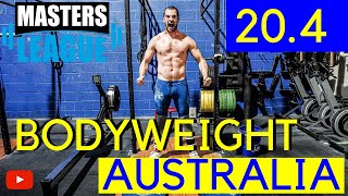 Australia MASTERS League OPEN  20.4 · BODYWEIGHT AMRAP