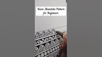 Easy Mandala Pattern for Beginners #shorts #youtube #short #art #mandala #drawing