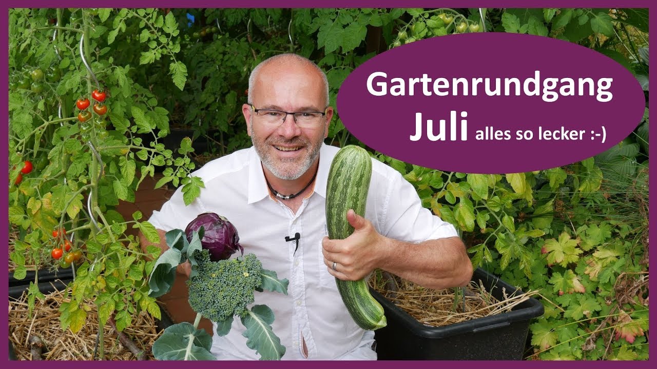 Gartenrundgang Juli - alles ist so lecker :-)