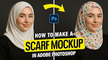 How to Make a Scarf Mockup in Photoshop | Photoshop Tutorial 2025 | Am Graphix