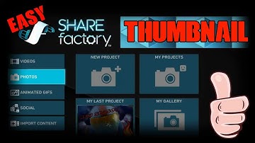 How to Make A Thumbnail on Share Factory!! (PS4)