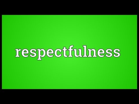 Header of respectfulness