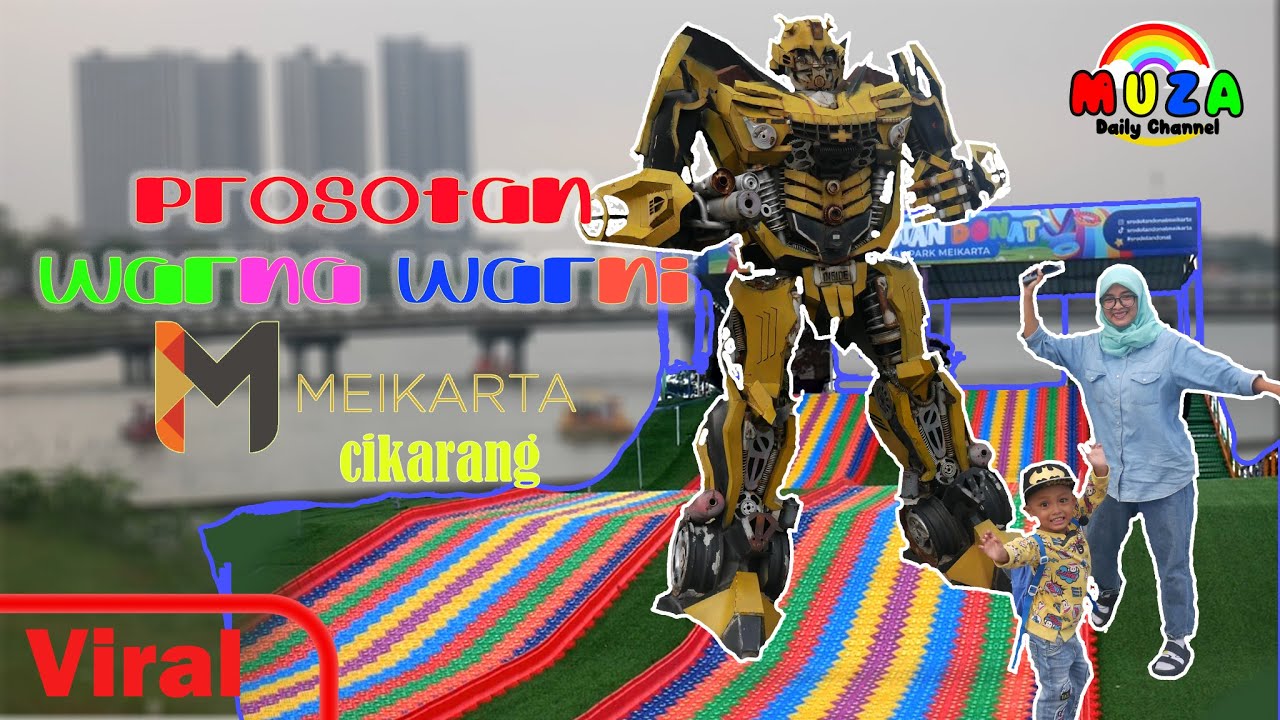 Perosotan Warna-Warni di Taman MEIKARTA Cikarang || Senang rasanya Pernah Kesini ,..aku gembira loh