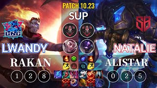 LNG lwandy Rakan vs SB Natalie Alistar Sup - KR Patch 10.23