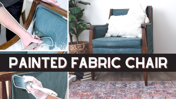 How to Paint Fabric on Furniture - EASY and AFFORDABLE