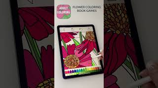 Coloring Book For Adults FLOWERS COLORING PAGES