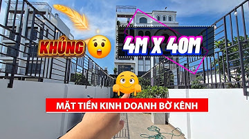 SIÊU PHẨM NHÀ PHỐ DÀI TẬN 40M, MẶT TIỀN KINH DOANH BỜ KÊNH 1 TRỤC HÀ HUY GIÁP - 0942 3848 25