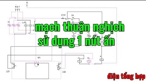 chạy mô phỏng mạch thuận nghịch sử dụng 1 nút ấn trên phần mềm EKTS