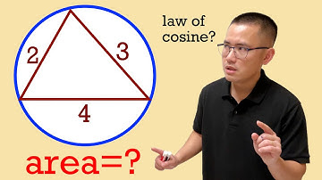 Finding the area of the circumcircle of a triangle