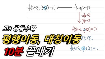 평행이동과 대칭이동 10분만에 완벽 정리 #고1수학