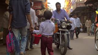 Father and Child Holding Hands on Busy Street #ASNonCopyrightVideos