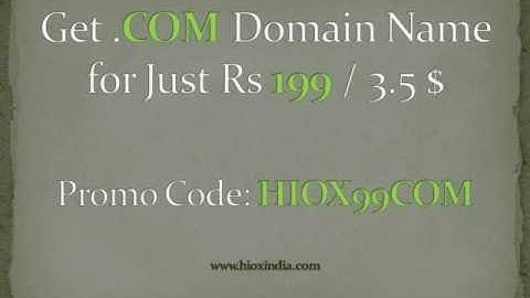 Cheap Domain Registration India @ Hioxindia