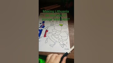 making Lithuania on my map of Europe