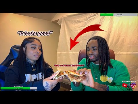 BJFROMBRUV Makes @DoubleC01 Try VEGAN FOOD For The First Time On STREAM !!