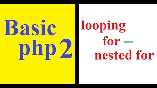 php dan mysql : Pengulangan / Looping menggunakan For