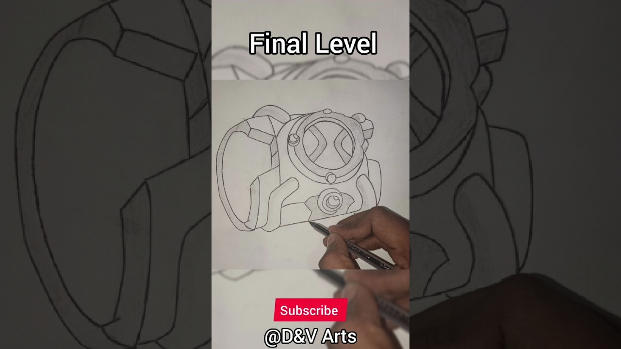 How To Draw ben 10 Omnitrix 😎 