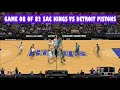 GAME 8 OF 82 SACRAMENTO KINGS ROAD TO PLAYOFFS SACRAMENTO KINGS VS DETROIT PISTONS NBA 2K14 