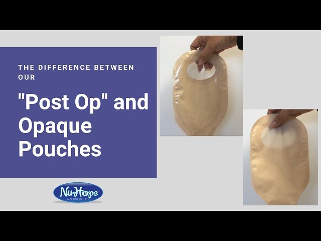 Nu-Hope's "Post-Op" vs our Opaque Pouches