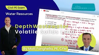 Civil PE Exam - Water Resources Depth – Wastewater Volatile Solids Load