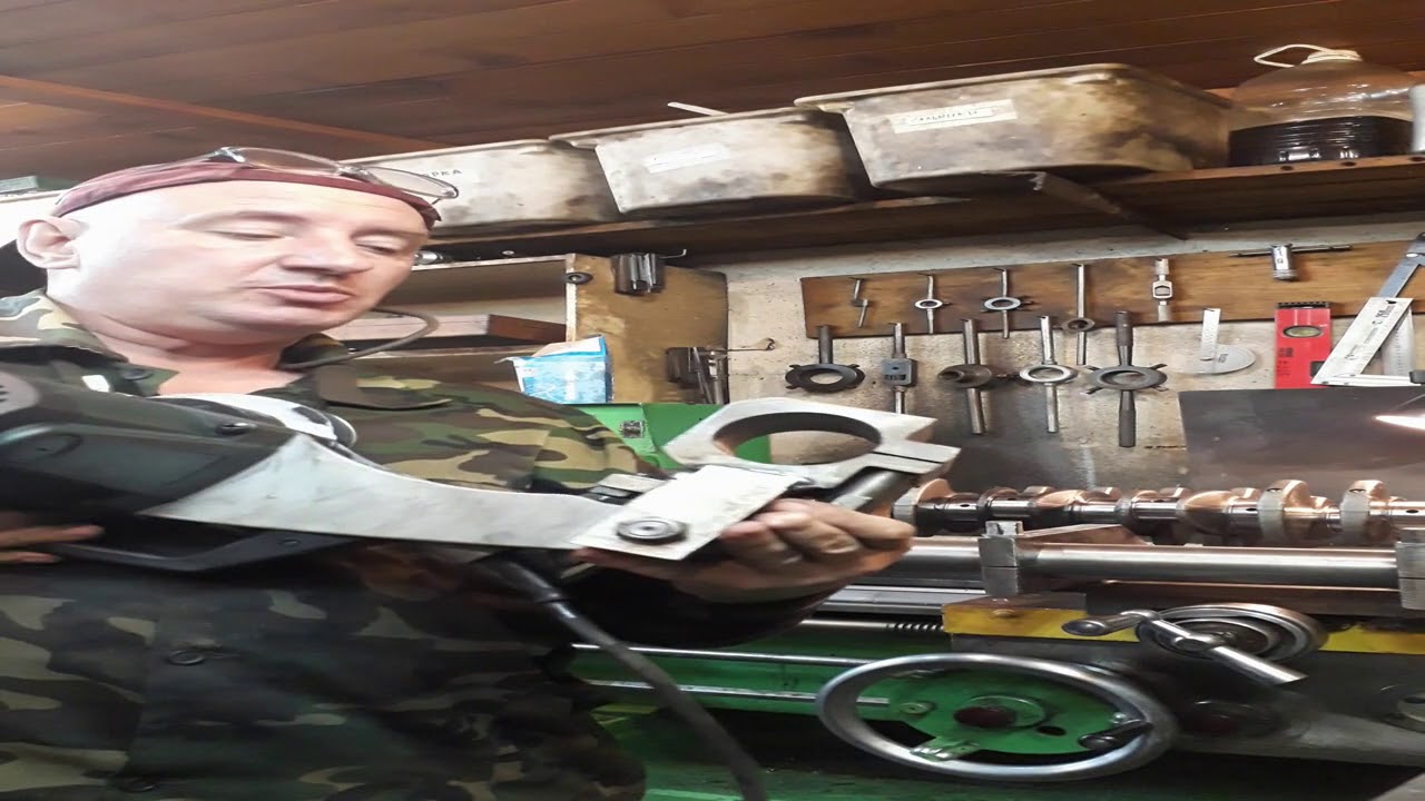 шлифовка коленвала - YouTube
