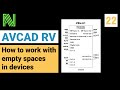 AVCAD RV - AVCAD for Revit - How to work with empty spaces in devices