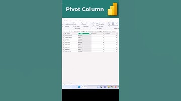 Power Query Pivot-kolom - Draaitabelgegevens of -lay-outs - Deel 10 #powerquery #powerbi #pivot