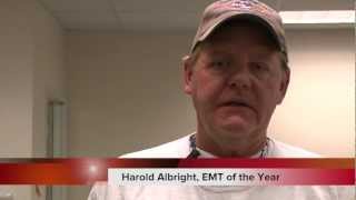 Dubois EMT Harold Albright receives traveling award for his services
