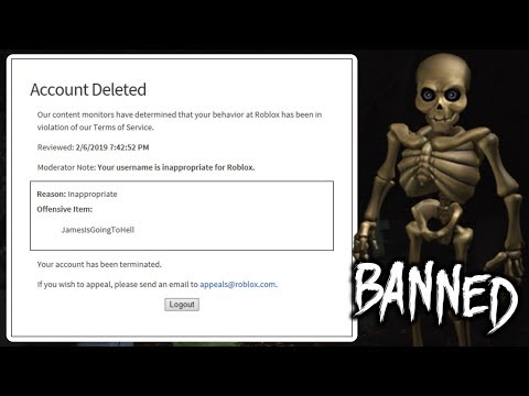 Content Deleted I Got Banned From Roblox Youtube - offensive item roblox account deleted