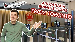 Air Canada A320 Business Class plus Toronto Pearson International Airport and Air Canada Lounges